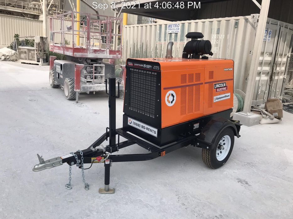 2021 Lincoln Electric Vantage 549X Ready Pak 3, ORANGE (includes trailer, cable rack, fender light kit)