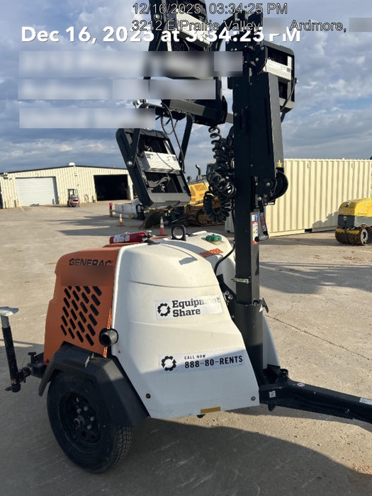 2024 Generac MLT2 Diesel, Flex Switch 120V Input, Powerzone Controller, 
(4) 320W LED Lights, 4kW Generator, 39.9 Gal Fuel Tank, 2" Ball, T3