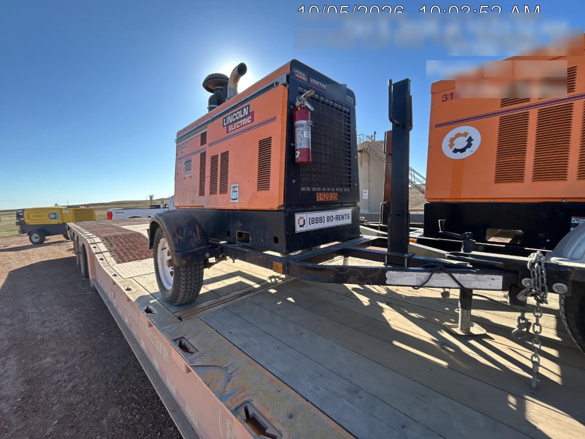 2021 Lincoln Electric Vantage 549X Ready Pak 3, ORANGE (includes trailer, cable rack, fender light kit)