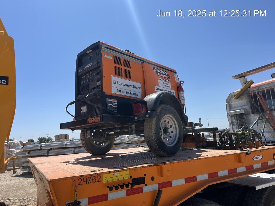 2022 Lincoln Electric LE400 Kubota V1505, Trlr, Cable Rack, Light Kit, ES Decals, T3