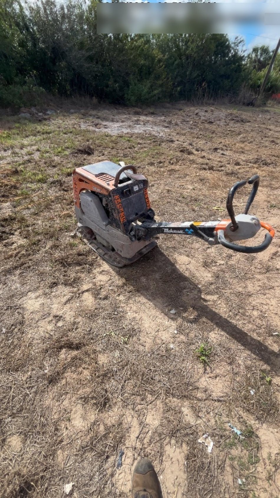 2023 Multiquip MV308GH Honda GX270, 18" Plate, Tachometer