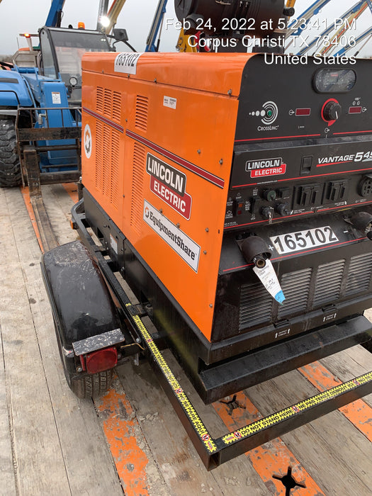 2021 Lincoln Electric Vantage 549X Ready Pak 3, ORANGE (includes trailer, cable rack, fender light kit)