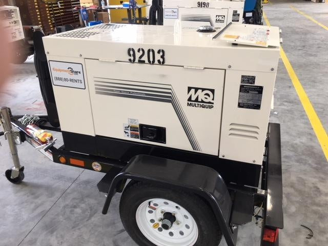 2018 Multiquip DLW300ESA1 Multiquip DLW300ESA1 300 Amp Welder w/Trailer, 100' of Lead, 50' of Ground, Wired Remotes