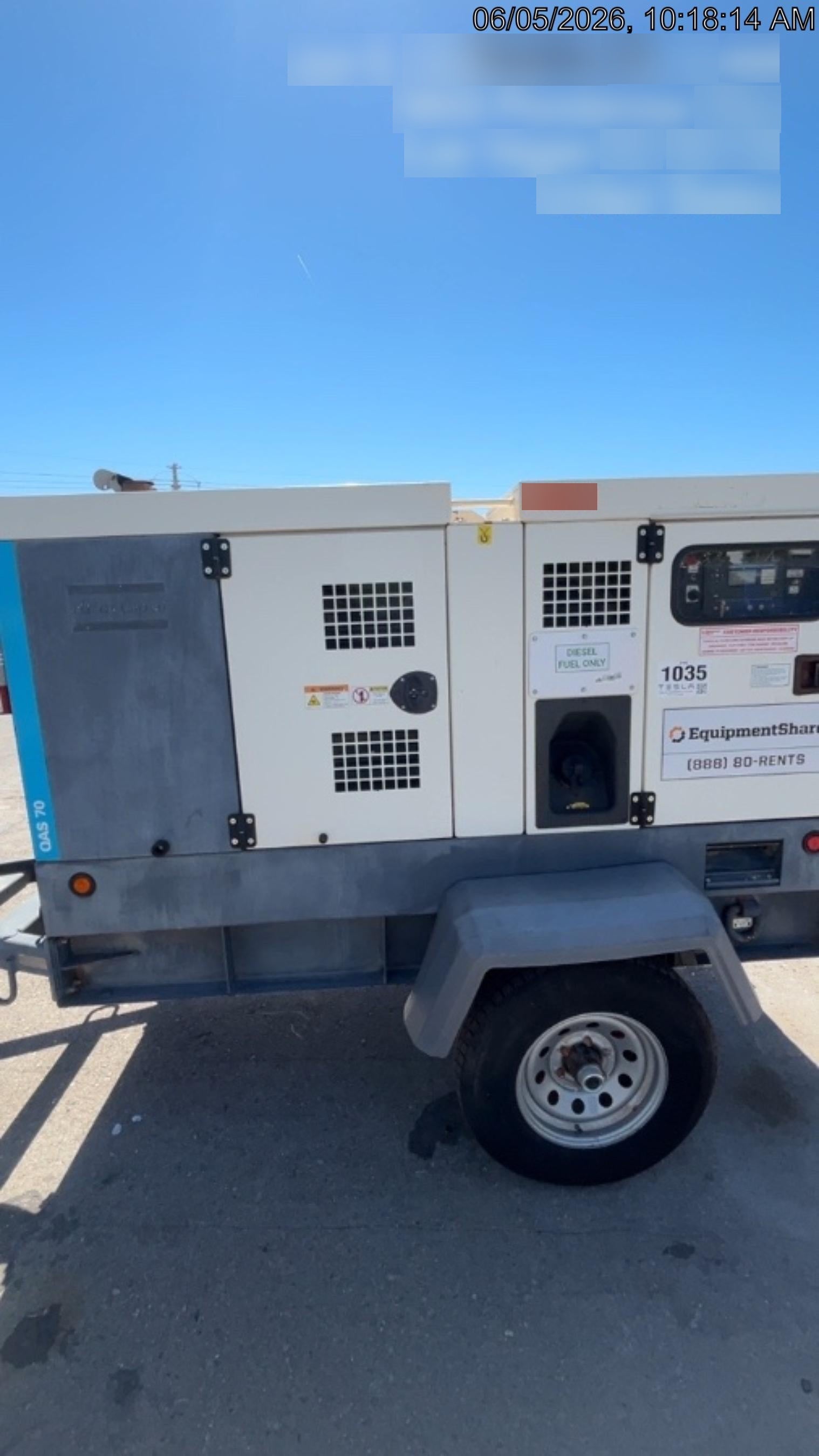 2020 ATLAS COPCO QAS 70