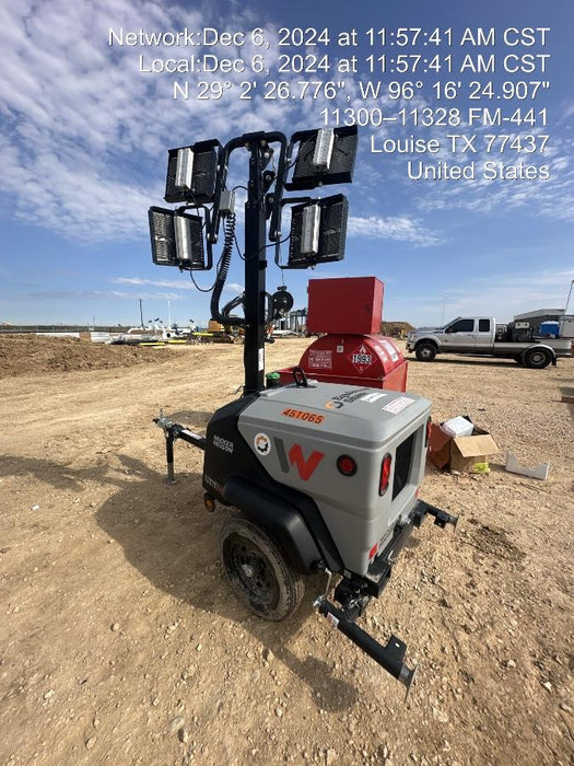 2024 Wacker Neuson LTT4 Diesel, Kohler KDW702, Deep Sea Controller, Auto Start, LED 320W, Bypass Outlet, T3