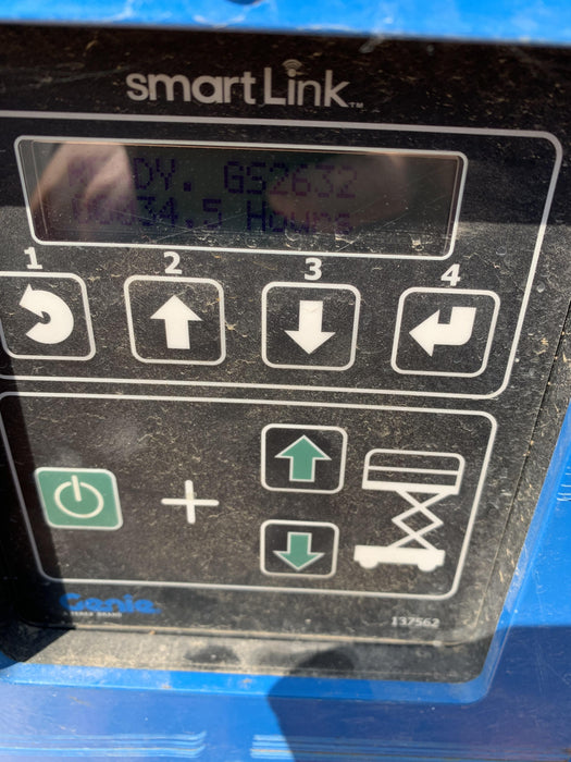 2020 Genie GS-2632 Solid NM Tires, Folding Rails with Half-Height Swing Gate, Beacon, 800W Invertor