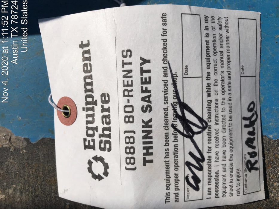 2020 Genie GS-1930 Solid Non Marking Tires, Beacon, Folding rails with half height swing gate