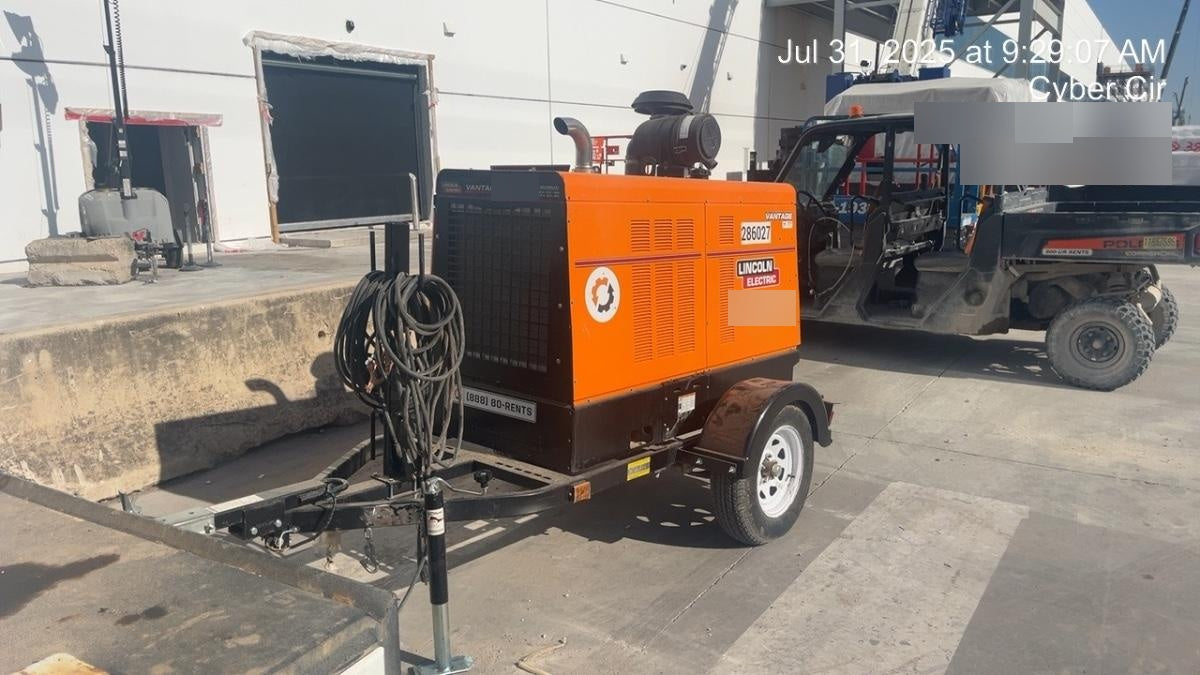 2022 Lincoln Electric Vantage 549X Crosslink Technology, Trailer Mounted, ES Decals, T3