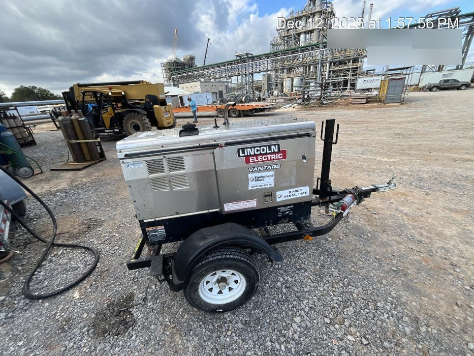 2019 Lincoln Electric Vantage 322 Lincoln Vantage 322 Welder w/Trailer, Light Kit, Cable Rack