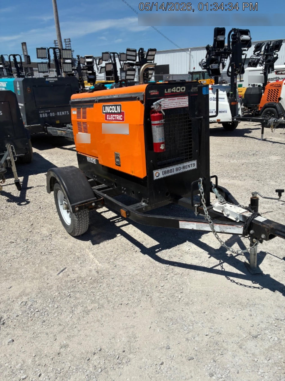 2023 Lincoln Electric LE400 Kubota V1505, Trlr, Cable Rack, Light Kit, ES Decals, T3