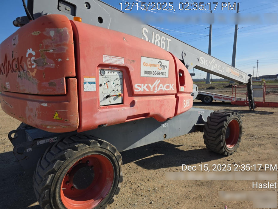 2018 Skyjack SJ86T Skyjack SJ86T w/Diesel Engine, Foam Filled Tires, Flashing Beacon, Glazier Kit