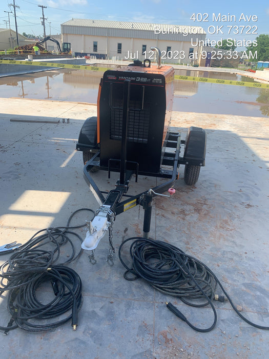 2021 Lincoln Electric Vantage 322 Vantage 322 Ready Pak 3 w/ Decals, ORANGE (includes trailer, cable rack, fender light kit) NO Telematics