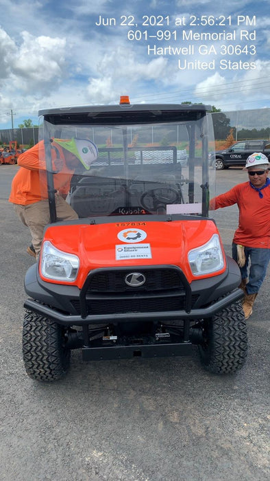 2021 Kubota RTV-X1140W-H Plastic Canopy, Windshield Acrylic Clear, LED Strobe Light, Wire Harness Kit, Back up Alarm