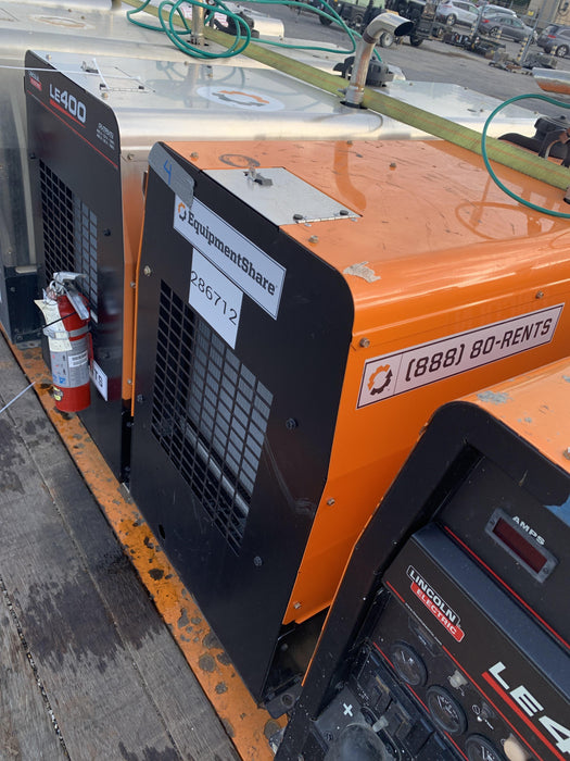 2022 Lincoln Electric LE400 Kubota V1505, Trlr, Cable Rack, Light Kit, ES Decals, T3