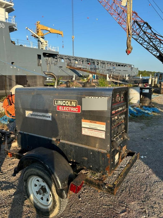 2019 Lincoln Electric Vantage 322 Welder Ready-Pak 3, Two wheel trailer, Fender and Light kit, Cable Rack