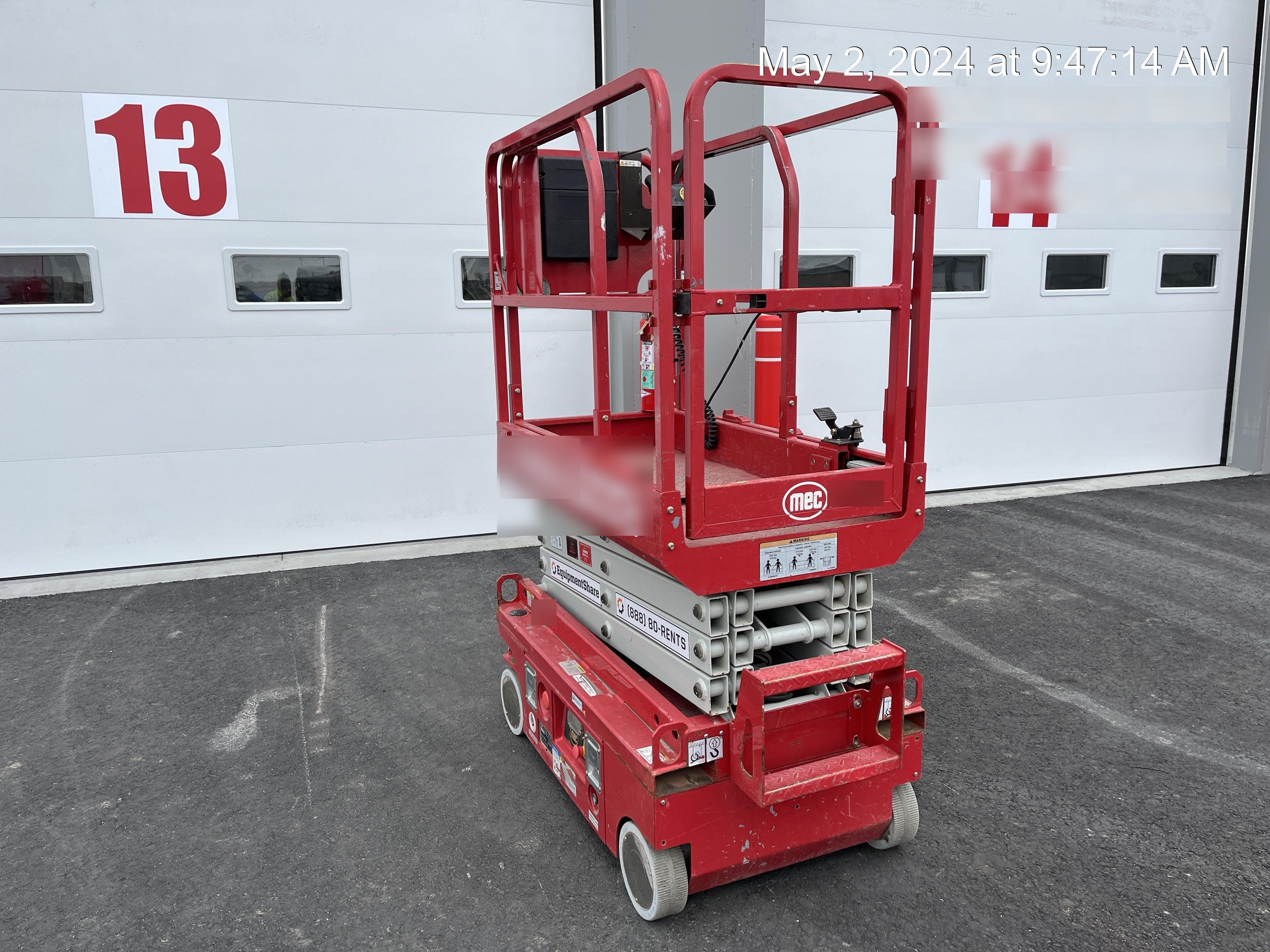 2019 MEC 1330SE Motion Alarm, Beacon, Includes MachineLink keypad and telematics device