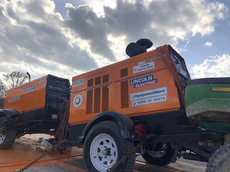 2021 Lincoln Electric Vantage 549X Ready Pak 3, ORANGE (includes trailer, cable rack, fender light kit)