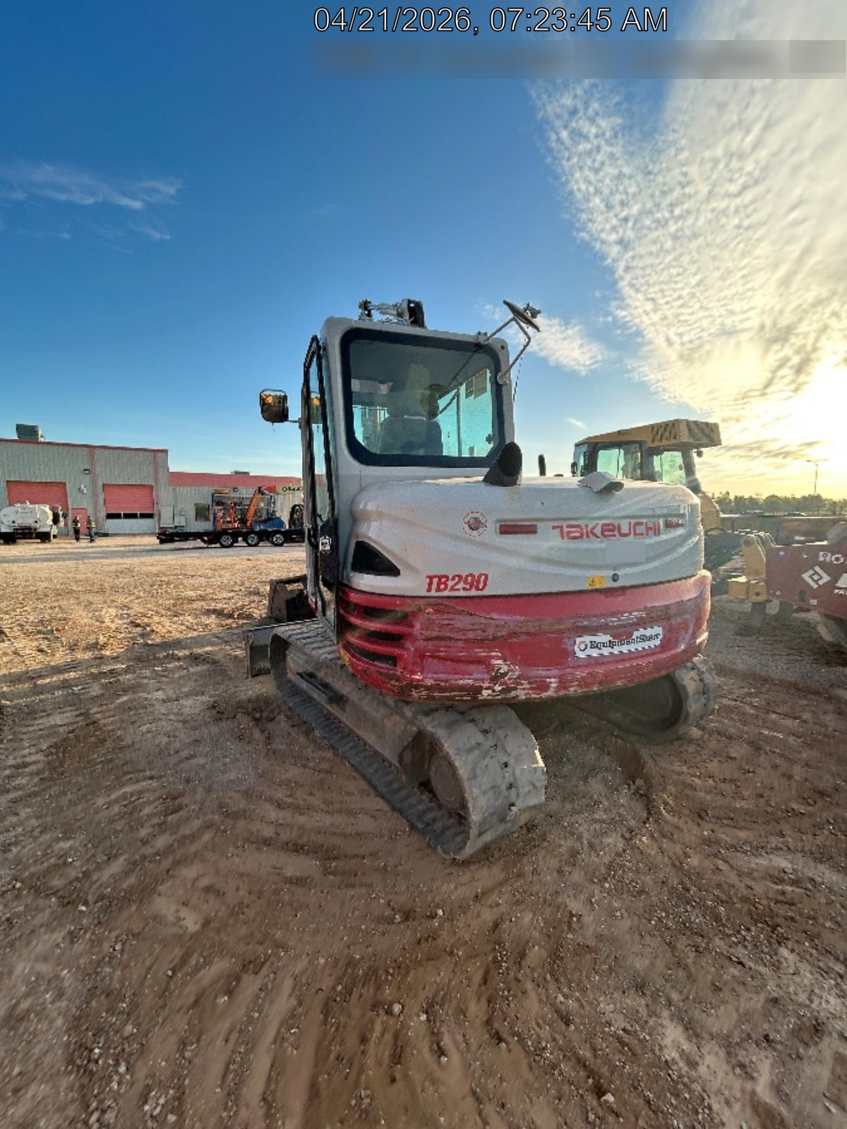 2019 Takeuchi TB290 Takeuchi TB290 Cab/Heat/AC w/Rubber Tracks, Auxiliary Hydraulics, Dozer Blade, Manual QC, 18/24/36" Buckets, Hydraulic Thumb Installed