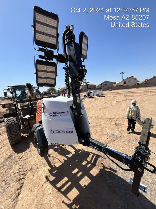 2023 Generac MLT2 Diesel, Flex Switch 120V Input, Powerzone Controller, 
(4) 320W LED Lights, 4kW Generator, 39.9 Gal Fuel Tank, 2" Ball, T3