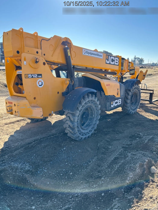 2020 JCB 512-56 Canopy, 74Hp, Solid Tires, Work Lights, Beacon, Aux Hydraulics, Back up Alarm, Lifting Eye, ES Decals