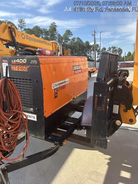2022 Lincoln Electric LE400 Kubota V1505, Trlr, Cable Rack, Light Kit, ES Decals, T3