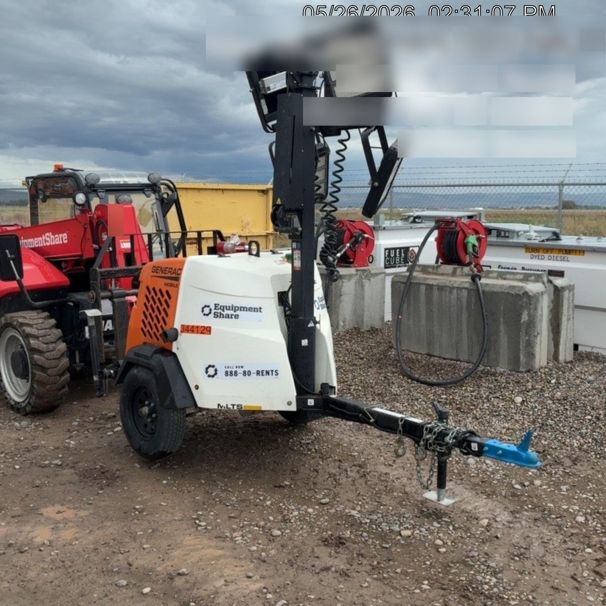 2023 Generac MLT2 Diesel, Flex Switch 120V Input, Powerzone Controller, (4) 320W LED Lights, 4kW Generator, 39.9 Gal Fuel Tank, 2" Ball, T3