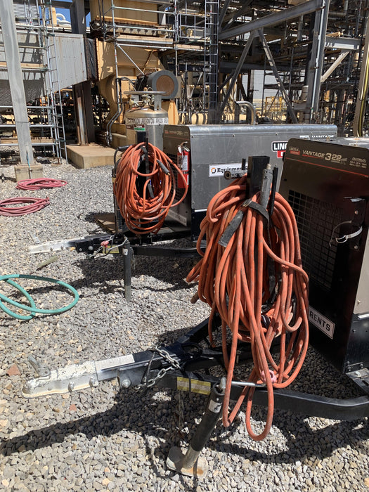 2020 Lincoln Electric Vantage 322 Welder Ready-Pak 3, w/ GPS & Decals (includes trailer, cable rack, fender light kit)