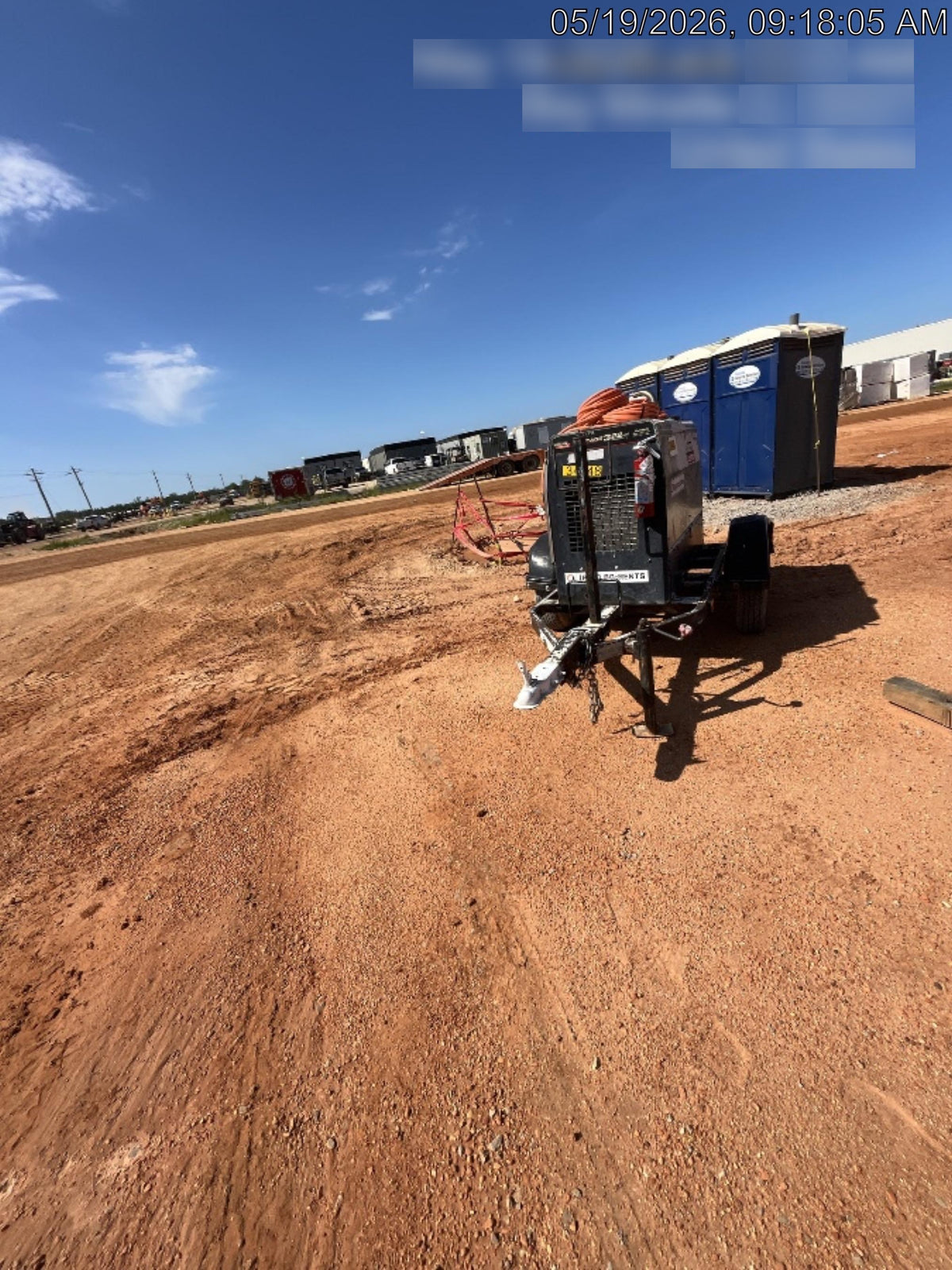 2019 Lincoln Electric Vantage 322 Welder Ready-Pak 3, Two wheel trailer, Fender and Light kit, Cable Rack