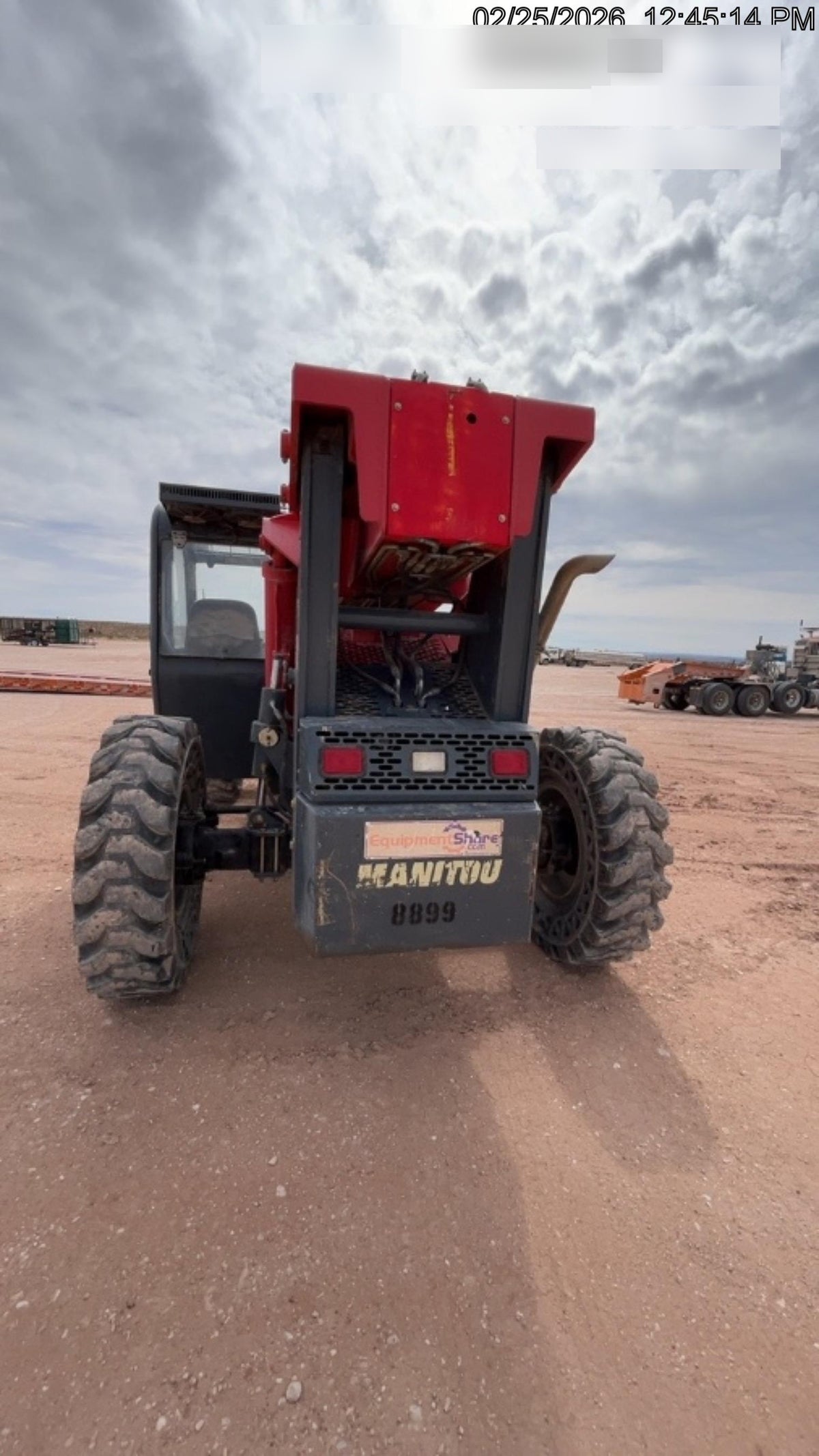 2018 Manitou MTA10055 Manitou MTA 10055 (open ROPS) w/Cab/Heat/AC, Work Lights/Strobe, Aux Hyd, Solid Tires, Lift Hook, 66" Carriage, 60" Forks