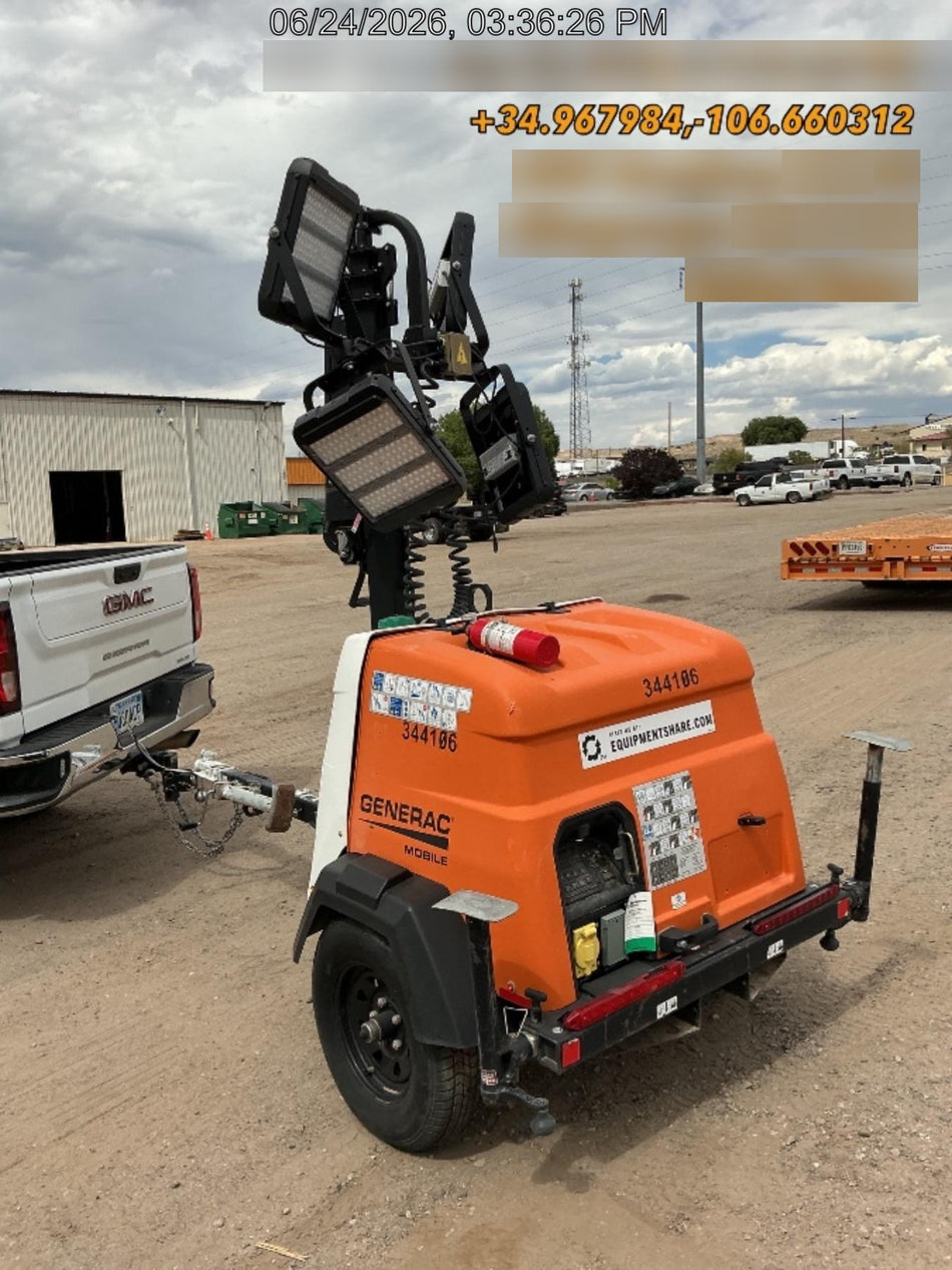 2023 Generac MLT2 Diesel, Flex Switch 120V Input, Powerzone Controller, (4) 320W LED Lights, 4kW Generator, 39.9 Gal Fuel Tank, 2" Ball, T3