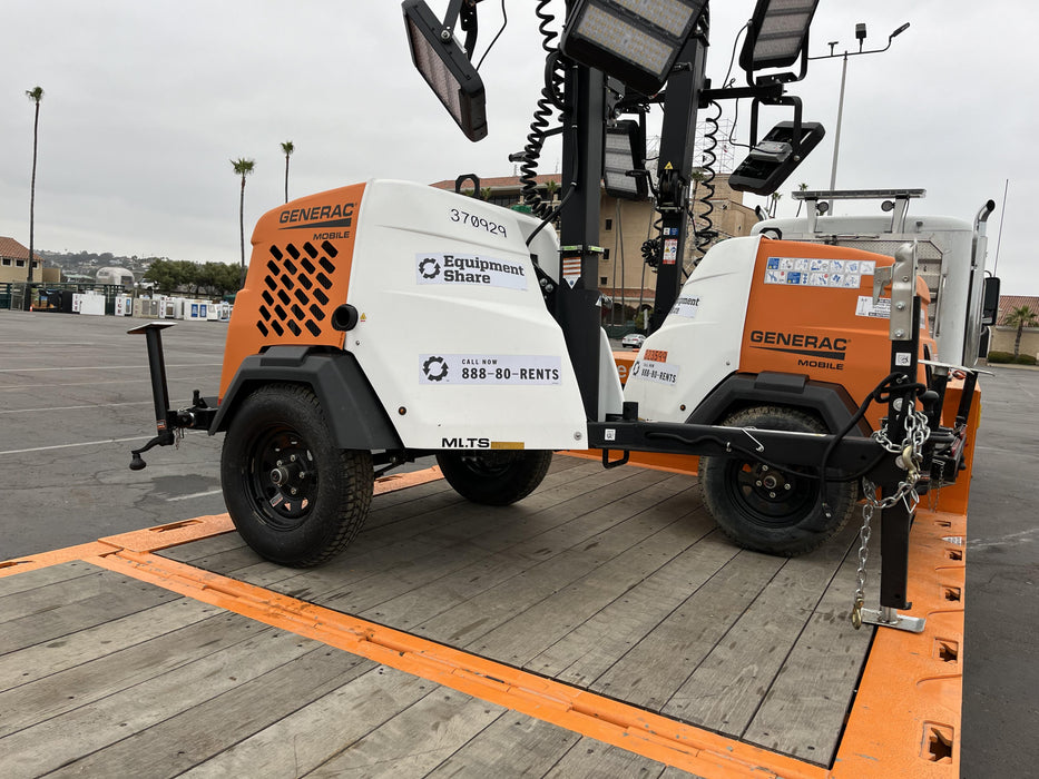 2023 Generac MLT2 Diesel, Flex Switch 120V Input, Powerzone Controller, 
(4) 320W LED Lights, 4kW Generator, 39.9 Gal Fuel Tank, 2" Ball, T3