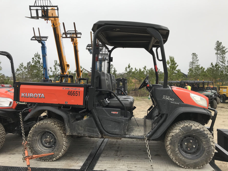 2019 Kubota RTV-X900 4wd Utility Cart, LED Strobe, Windshield Tempered Glass, Plastic Canopy, Backup Alarm