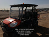 2022 Kubota RTV-X1140W-H Plastic Canopy, Windshield Acrylic Clear, LED Strobe Light, Wire Harness Kit, Back up Alarm