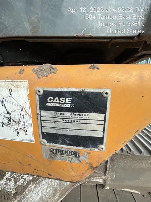 2015 Case CX350D CAB A/C, 13'-3" ARM, STEEL TRACKS, THUMB