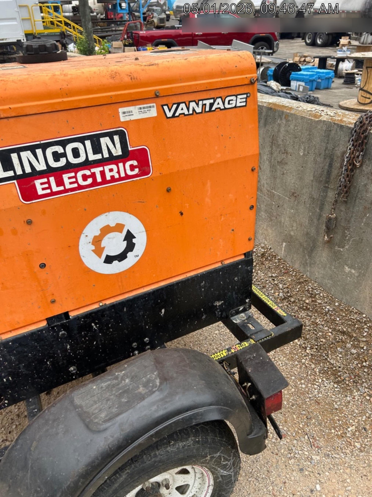 2021 Lincoln Electric Vantage 322 Vantage 322 Ready Pak 3 w/ Decals, ORANGE (includes trailer, cable rack, fender light kit) NO Telematics