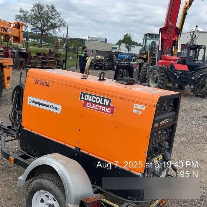 2022 Lincoln Electric LE400 Kubota V1505, Trlr, Cable Rack, Light Kit, ES Decals, T3