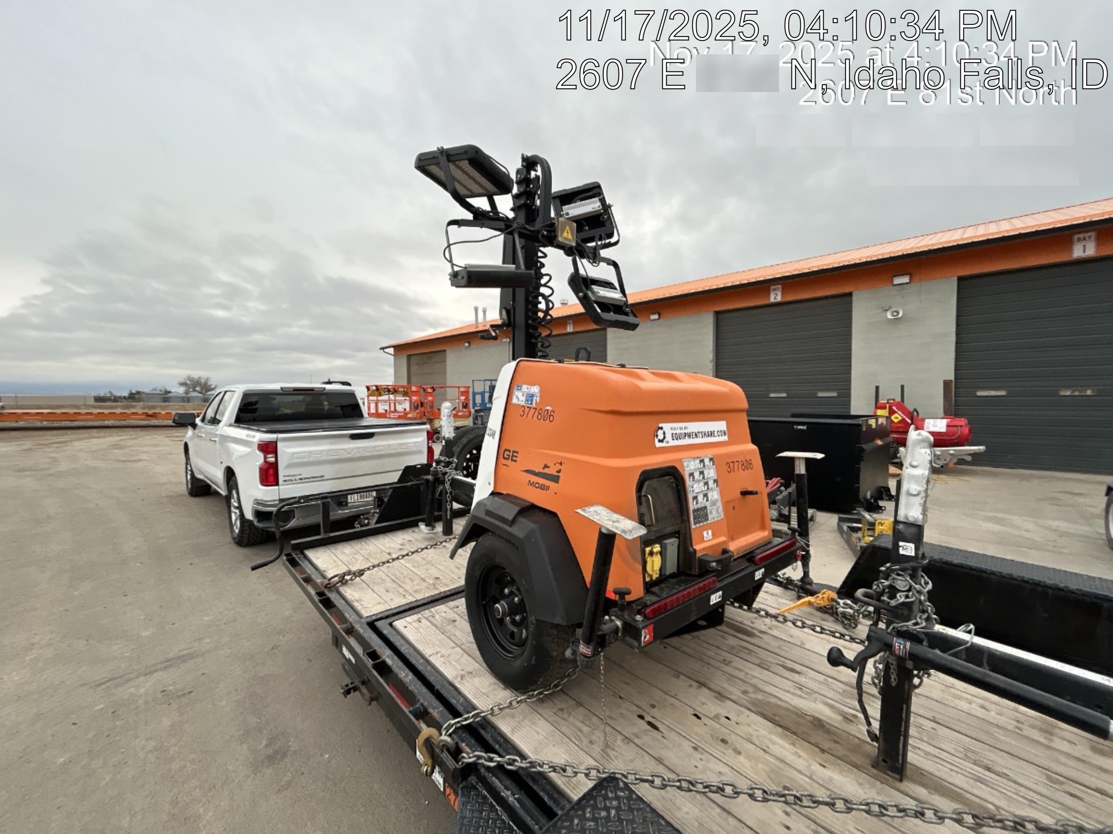 2023 Generac MLT2 Diesel, Flex Switch 120V Input, Powerzone Controller, 
(4) 320W LED Lights, 4kW Generator, 39.9 Gal Fuel Tank, 2" Ball, T3