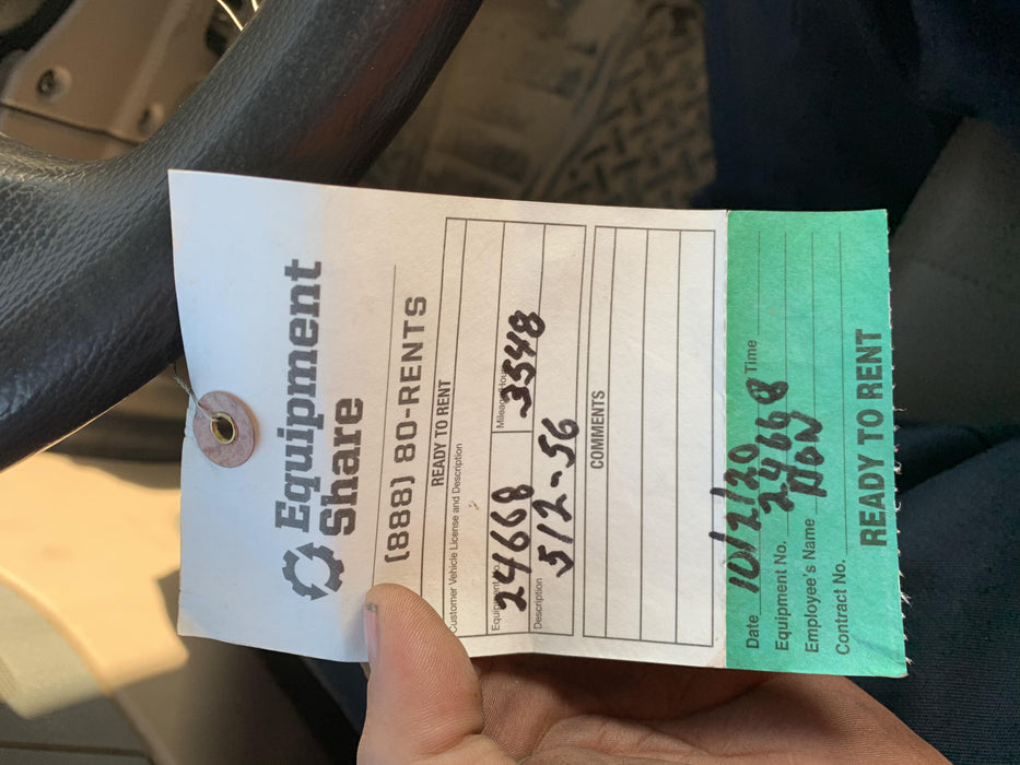 2019 JCB 512-56 74 HP w/CAB/HVAC, Beacon, Aux Hydraulics, Worklights, Solid Tires w/60" Carriage/Forks