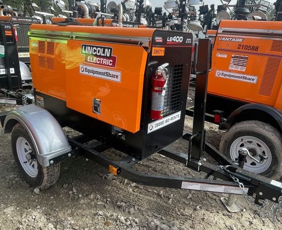 2022 Lincoln Electric LE400 Kubota V1505, Trlr, Cable Rack, Light Kit, ES Decals, T3