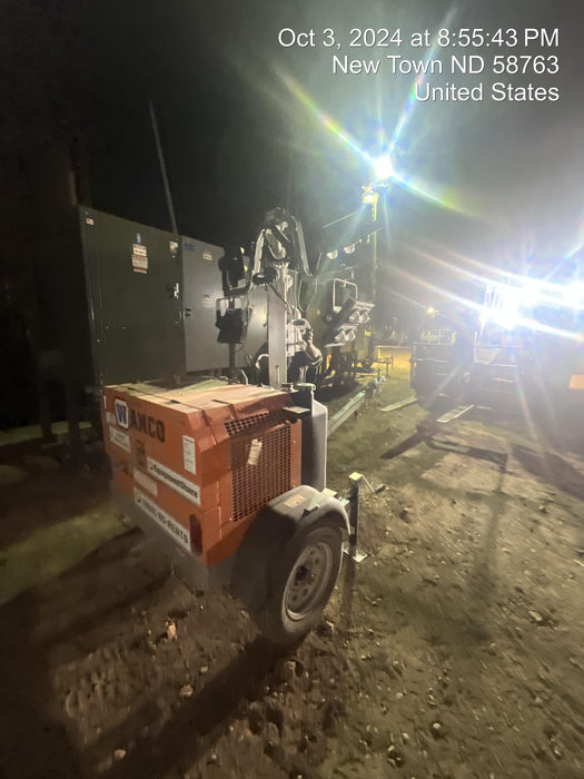 2024 Wanco WLTT-4MM4K Diesel, Deep Sea Controller, Shore Power Plug, Auto Start, (4) 350W LED Floodlights, 4kW Generator, 60 Gal Fuel Tank, 2" Ball, T3