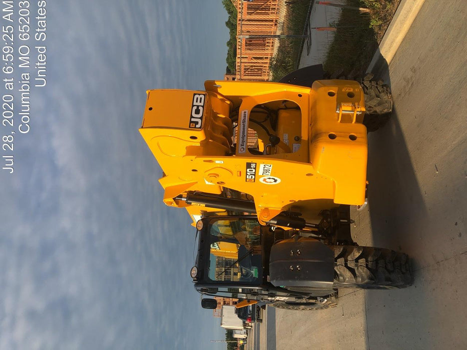 2020 JCB 510-56 Cab/Heat/Air, Solid Tires, Work Lights, Beacon, Aux Hydraulics, Back up Alarm, Lifting Eye, ES Decals