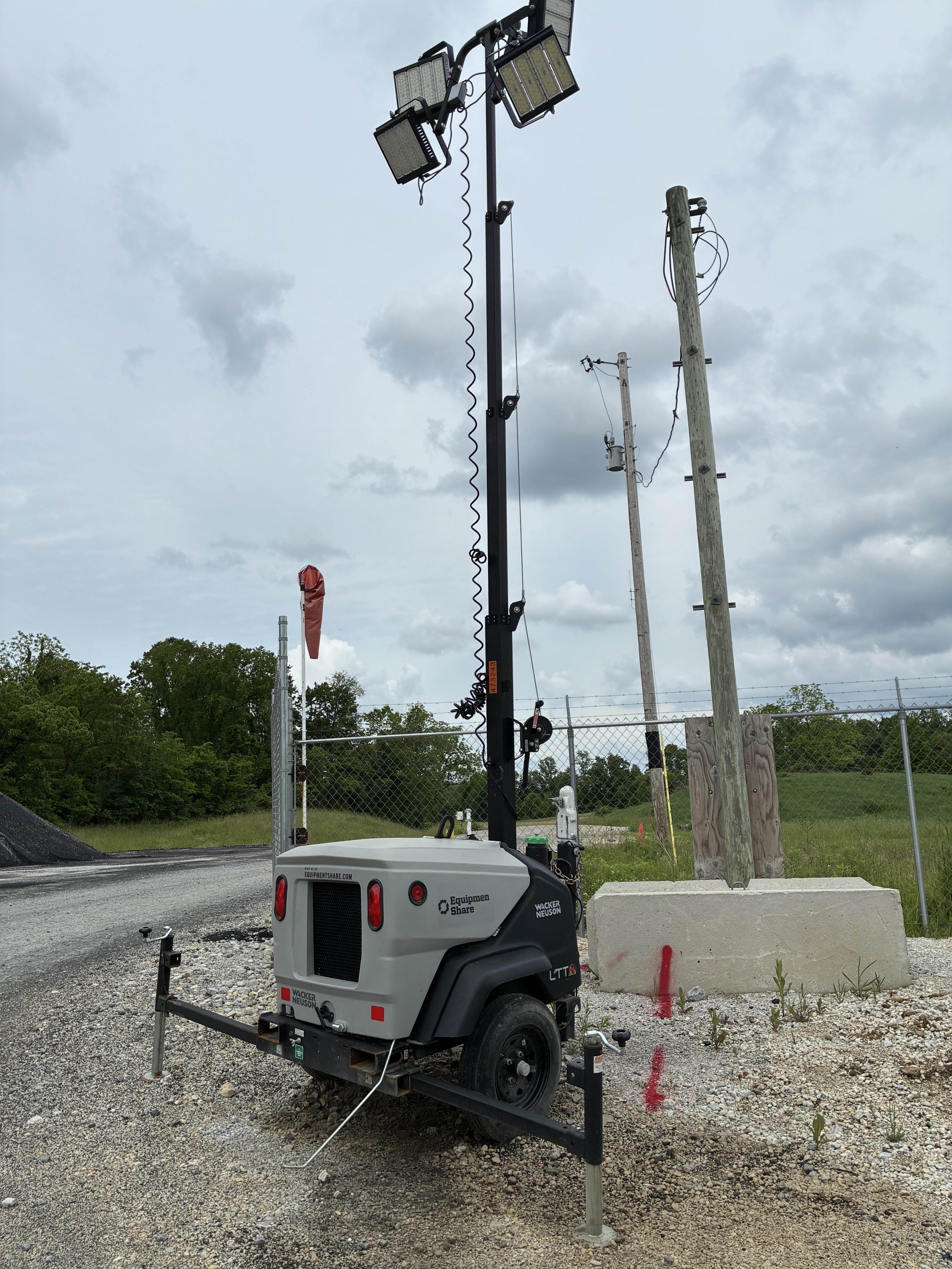 2024 Wacker Neuson LTT4 Diesel, Kohler KDW702, Deep Sea Controller, Auto Start, LED 320W, Bypass Outlet, T3