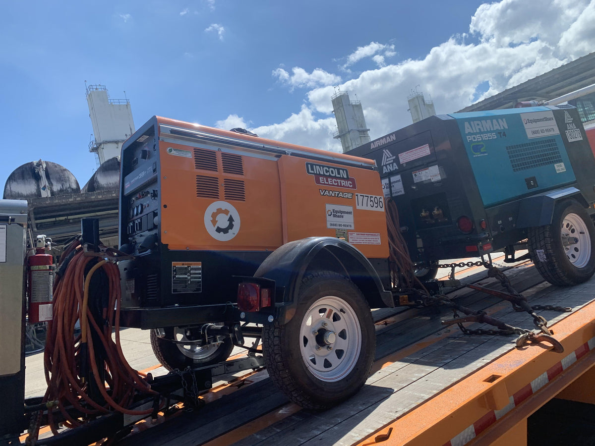 2021 Lincoln Electric Vantage 322 Vantage 322 Ready Pak 3 w/ Decals, ORANGE (includes trailer, cable rack, fender light kit) NO Telematics