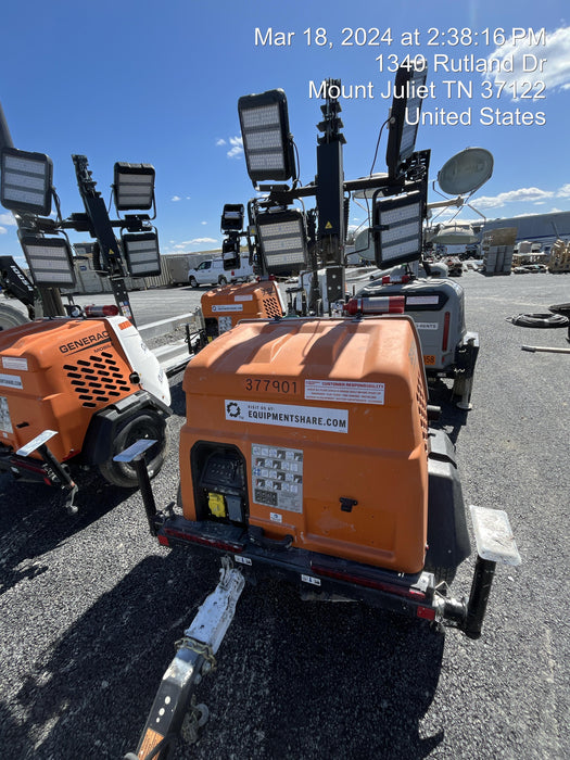 2023 Generac MLT2 Diesel, Flex Switch 120V Input, Powerzone Controller, 
(4) 320W LED Lights, 4kW Generator, 39.9 Gal Fuel Tank, 2" Ball, T3