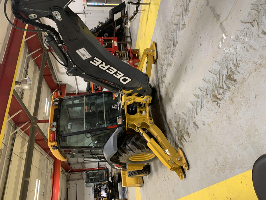 2020 John Deere 310LEP Cab/Heat/Air, 4WD, Standard Stick, Pilot Controls, 2 Way Hydraulics, TAG Manual QC