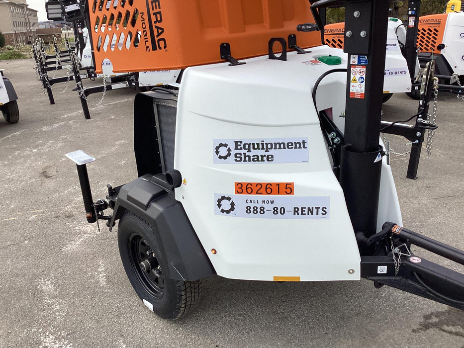 2023 Generac MLT2 Diesel, Flex Switch 120V Input, Powerzone Controller, 
(4) 320W LED Lights, 4kW Generator, 39.9 Gal Fuel Tank, 2" Ball, T3