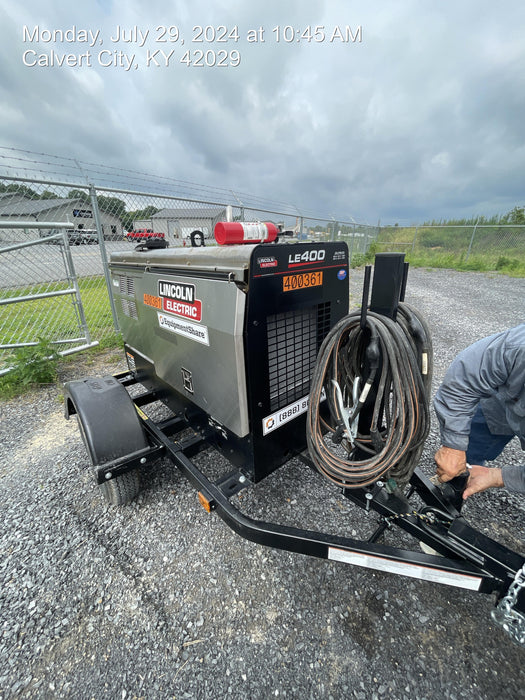 2024 Lincoln Electric LE400 Kubota V1505, Trlr, Cable Rack, Light Kit, ES Decals, T3