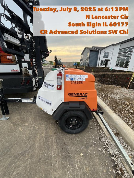 2024 Generac MLT2 Diesel, Flex Switch 120V Input, Powerzone Controller, 
(4) 320W LED Lights, 4kW Generator, 39.9 Gal Fuel Tank, 2" Ball, T3