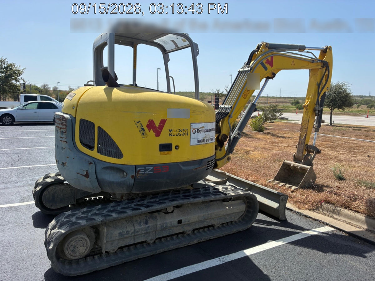 2018 Wacker Neuson EZ53 EZ53 12K Track Excavator, TRK,LGD,CNPY,PC, TRK,LGD,CNPY,PC, Manual QC, Hydraulic Thumb, Buckets: 24" , 18"