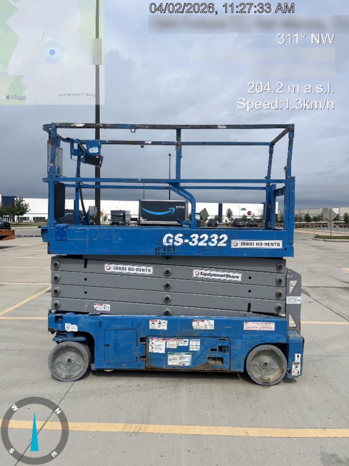2018 Genie GS-3232 Genie GS3232 Lift w/Folding Rails and Swing Gate